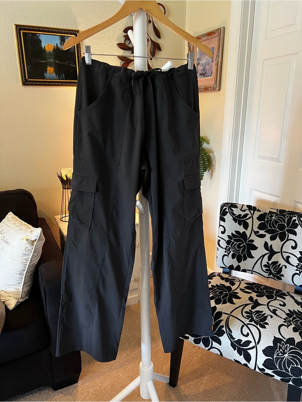 Lucy Dark Gray Women's Cargo Jogger Pants